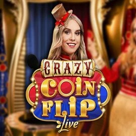 Crazy Coin Flip online game logo by Evolution on alawins.eu