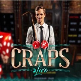 Live Craps logo by Evolution at AlaWin Casino